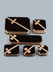 精美的蝴蝶結珠寶包裝禮盒，適用於珠寶展示、耳環、項鍊和戒指禮盒（部分隨機發送） - 蝴蝶結首飾包裝盒 - 查看 2