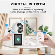 Reletech Cámara de seguridad interior de 3MP, cámara de video bidireccional con pantalla de 2,8 pulgadas, cámara para mascotas, cámara para perros, cámara de vigilabebés doméstica, cámara de seguridad inalámbrica HD 1080P 360° con detección de movimiento para niño/anciano/mascota - Blanco - Ver 5