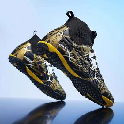 Lightweight, Breathable, Shock-Absorbent, Slip-Resistant, Wear-Resistant, Fashionable And Football Shoes For Students' Outdoor, Grass Training And Professional Football Practice, Available In High And Short Studs