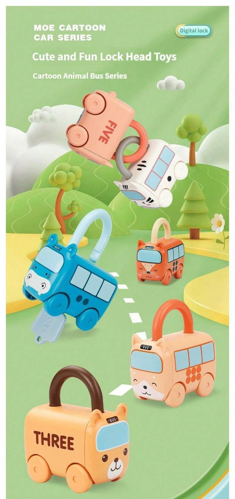 Jouet Serrure Et Clé Montessori - 10 Pommes, 10 Clés, 20 Cartes - Pour Tout-petits 3 Ans Et Plus Jeu éducatif Motricité Fine