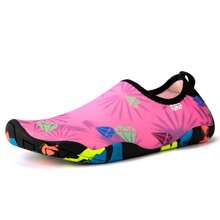 Giày đi nước cho cặp đôi Unisex dùng để đi bộ đường dài, đi biển, bơi lội, giày leo núi và cưỡi ngựa ngoài trời chống trượt đế mềm, nhiều màu sắc - Hồng - Xem 1