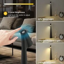 1 PC LED Table Lamp, Rechargeable, Long Battery Life, Portable Table Lamp, Nordic Modern, Minimalist Style, Suitable For Living Room/Bedroom/Bedside Decorative Table Lamp