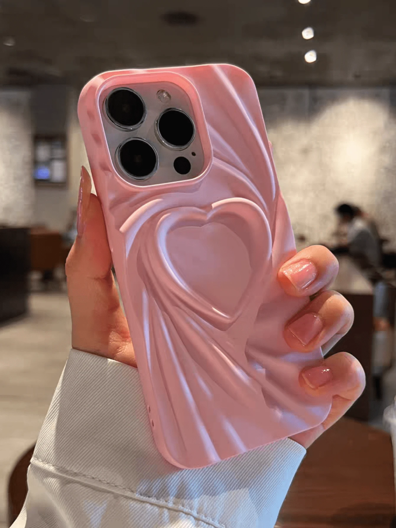 2000 年代时尚新款 3D 心形手机壳，适用于 iPhone、iPhone 15 Pro Max/16 Pro Max/16 Pro/14 Pro Max/14 Pro/13 Pro Max/iPhone 16