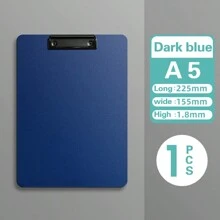 1 件 A4 文件夹垫塑料泡沫板，用于书写，带硬板，现代时尚 A5 剪贴板，返校，返校，学校用品