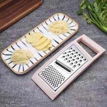 1 pièce Destructeur multifonctionnel en acier inoxydable, pour utilisation en cuisine, pommes de terre, carottes, concombres, déchiquetage ou tranchage, outils de fruits et légumes, articles de cuisine, coupeur, nourriture, salade, décoration, rangement, fête, anniversaire, camping, plage d'été. - Multicolore - Voir 4