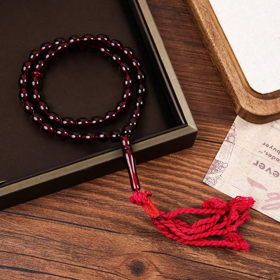 1入穆斯林祈禱珠手鍊 新款伊斯蘭教念珠手鍊 阿拉伯手鍊 男女通用信仰珠寶 - E3-45 - 查看 1