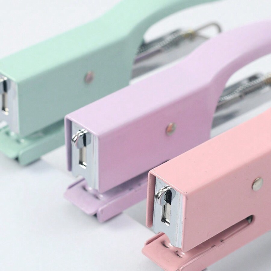 Macaron Color Stapler, Metal Hand Stapler, (No. 10 Staples) Non ...