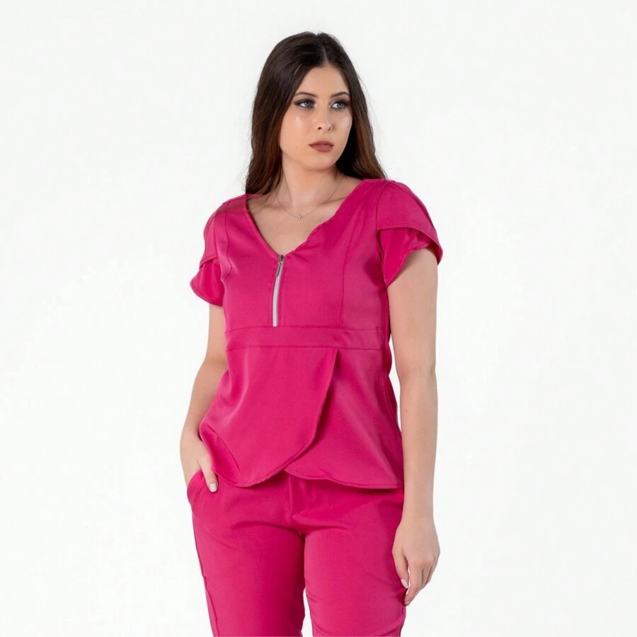 Women Blouses - Màu Hồng Tươi - Xem 1