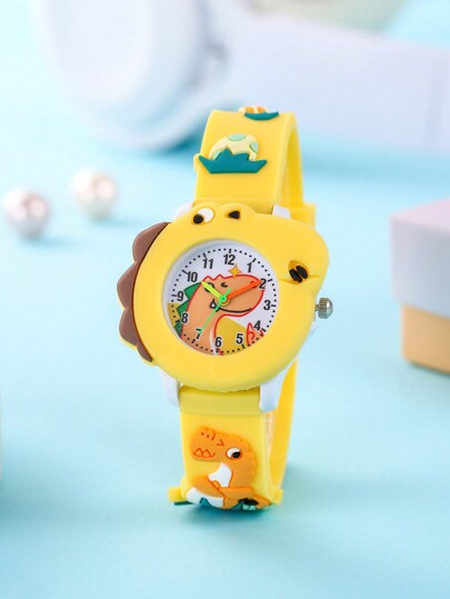 Hot Selling Children's Cute Cartoon Dinosaur Pattern Quartz Watch For Boys And Girls