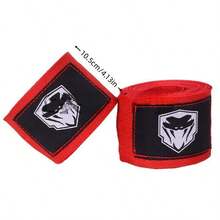 2 יחידות עטיפות יד לאגרוף, סד יד אלסטי, 1.5/3 מ' תחבושות טאקוונדו/MMA/אגרוף/אומנויות לחימה - אדום - ראה 12