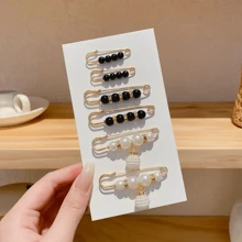 6pcs Women's Waist Pin Brooch Set, Fashionable Decorative Clasp - Multicolor - View 4