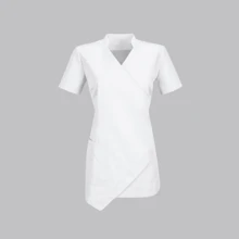 Filipina Médica Dama Antifluidos Túnica De Trabajo - Blanco - Ver 2