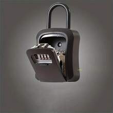 Coded Key Box, Cat Eye Shaped, Home Improvement Site Engineering Anti-Theft Door Lock Temporary Entrance Storage Box To Keep Keys - U-lock Black - View 7