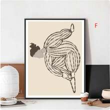 1入時尚女孩海報，不含框裝，牛皮紙俱樂部酒吧復古海報，壁畫，臥室，書房貼紙（不含相框） - 彩色 - 查看 7