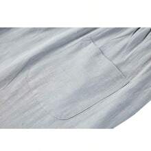 Cotton And Linen Pants For Men Beach Rest Fashion - Black - View 5