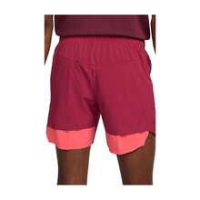 Nike Court Dri-FIT Slam 网球短裤 - 高貴紅/餘輝輝光/白色 - 查看 3