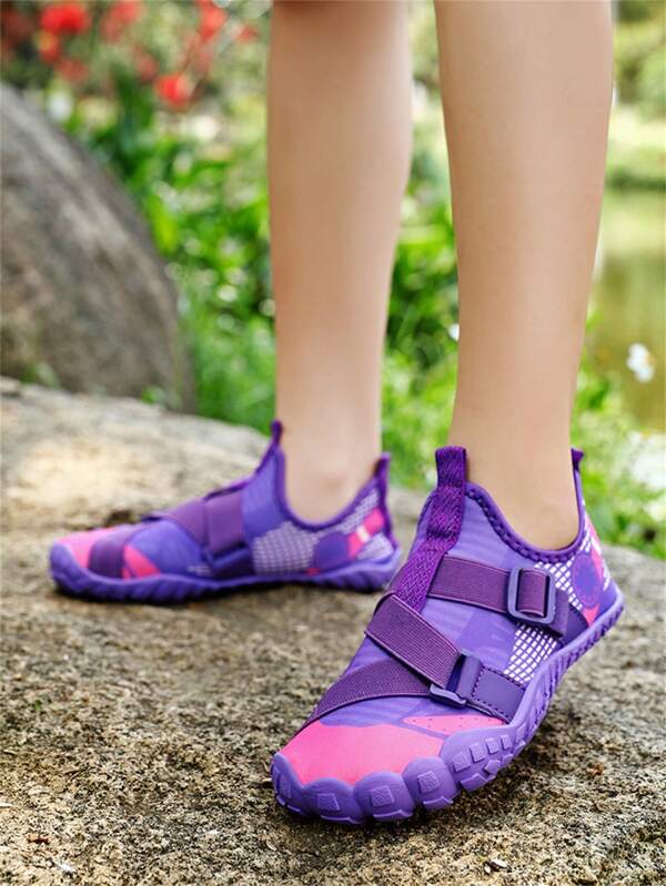 Women's Water Shoes Purple Beach Shoes For Girls, Children Anti-Slip Soft-Soled Water Shoes For Daily Activities And Sports