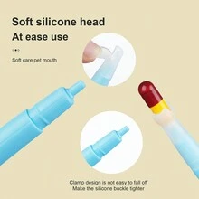 1pc Pet Pill Pusher, New Style Pet Pill Feeder, Color Random - Multicolor - View 5