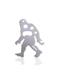 1pc Bigfoot Yeti Multifunctional Backpack Pendant Keychain, Portable And Suitable For Outdoor Camping - Silver - View 8