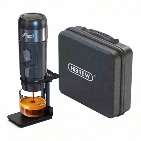HIBREW Machine à café portable 3 en 1 pour voiture, petite machine à expresso pour capsules originales Nes*, D.G*, café en poudre, 60 ml, camping, voyage, H4A