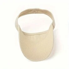 1pc Solid Color Knitted Sun Hat, Elastic And Breathable, Fashionable And Casual, Sun Protection For Women And Girls, Outdoor Activities In Summer - Multicolor - View 4