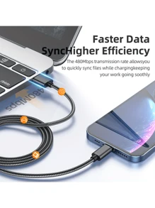 Nylon Braided Lightning Cables For Compatible With Iphone 14/13/12/Pro Max/X/XR/XS/8/7/6s/6/IPad, Male To Male USB Charging Data Sync Cord With Matte Finish, 5-10W Power Output, Round Shape - 3.3ft/6.6ft/10ft Options MFi Certified