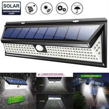Lámpara solar de 1000LM y 118 LED para jardín exterior, resistente al agua con sensor de movimiento PIR (infrarrojo pasivo) de CHZ - Negro - Ver 11