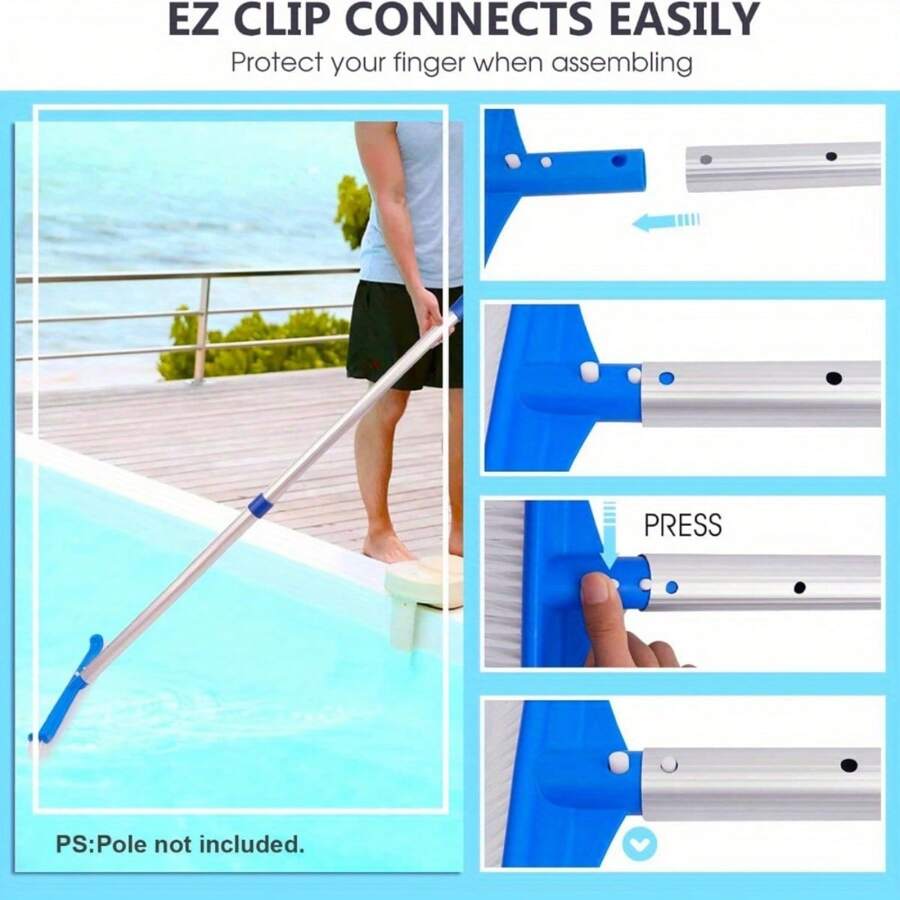 1pc, Pool Brushes For Cleaning Pool Walls Strong Pool Brush Head For