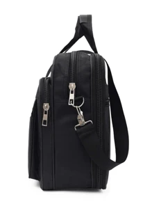 1 pieza Bolsa de gran capacidad con estilo para trayectos y documentos, con compartimento para portátil. Bolsa universitaria de verano, ideal como regalo de Navidad, Acción de Gracias, vacaciones de invierno. Bolsa de mensajero, maletín, bolsa para ordenador portátil, bolsa de viaje, bolso de mano, bolso casual de moda, bolso de Goyard, bolso, bolso de hombre, esenciales para hombres, todo en uno.