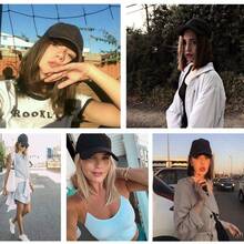 Baseball Cap Wigs For Women Black Hat With Bob Hair Extensions Attached Synthetic Hairpieces Short Wig Adjustable Caps