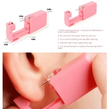 4pcs Disposable Ear Piercing Gun Kit, Unisex