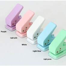 單孔打孔機，小型圓形手動打孔機，適用於紙張、活頁紙、筆記本、DIY手工製作工具 - 銀色 - 查看 4