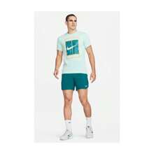 Nike Court Dri-FIT Slam 网球短裤 - 晶洞青色/青色星雲/白色 - 查看 6
