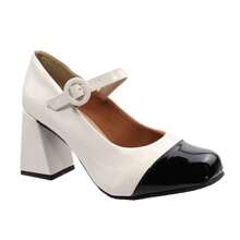 Women Heeled Sandals - 黑與白 - 查看 2