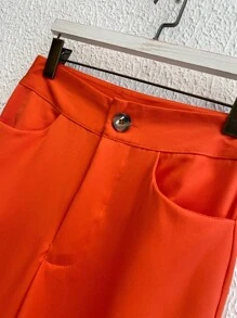 Women Pants - 橘色 - 查看 1