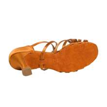 Latin Dance Shoes For Women Suede Sole Ballroom Dance Shoes Salsa Tango Performence Dancing Shoes - Brown - View 6