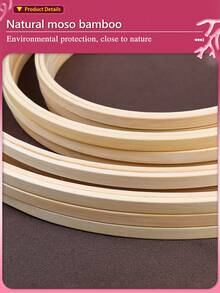 3 cái/bộ Vòng thêu chữ thập bằng tre bằng vải kaki DIY, cũng có thể được sử dụng làm khung tranh hoặc đồ trang trí, rất bền và có thể tái sử dụng, có 12 kích cỡ với gói 16 kim miễn phí, thích hợp để sử dụng tại nhà hoặc thêu - Màu Khaki - Xem 7