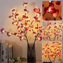 1 Dây Đèn Nhánh Cây Phalaenopsis Nhân Tạo 70cm20, Dây Đèn Trang Trí Phòng Bé Gái, Đèn Ngủ Trang Trí Sáng Tạo, Trang Trí Lễ Hội Đám Cưới, Bố Trí Cảnh Tiệc, Đèn Không Khí, Quà Tặng Sinh Nhật, Đèn Nhánh Đơn Giản, Đèn Bình Hoa, Mô Hình DIY Di Động - ánh sáng ấm áp - Xem 6