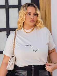 Plus Size T-Shirts - 白色 - 查看 6