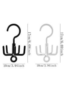 1 pieza Colgador de ropa giratorio de múltiples ganchos, multicolor - Multicolor - Ver 8