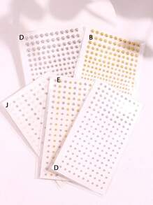 1pc 180 Silver-Plated Rhinestone Lip/Microblading/Face Sticker Stud, Fashionable Minimalist High-End Women's Party Jewelry