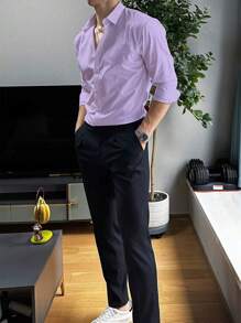Men Shirts - Mauve Purple - View 2