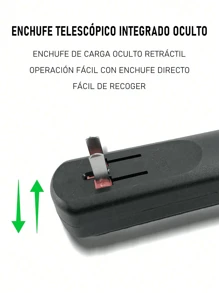 Matamoscas eléctrico plegable y recargable, matamoscas, raqueta con batería recargable,Envío aleatorio de color - Tipo de Enchufe A USA (110-127V) - Ver 11