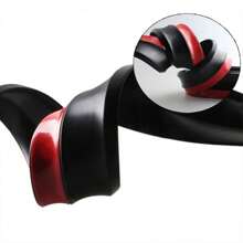 Car Front Bumper Lip Rubber Universal Protector Strip Side Skirt Rubber Anti Scratch Protector Car Lip Skirt Protector - Black - View 4