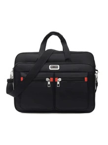 1 pieza Bolsa de gran capacidad con estilo para trayectos y documentos, con compartimento para portátil. Bolsa universitaria de verano, ideal como regalo de Navidad, Acción de Gracias, vacaciones de invierno. Bolsa de mensajero, maletín, bolsa para ordenador portátil, bolsa de viaje, bolso de mano, bolso casual de moda, bolso de Goyard, bolso, bolso de hombre, esenciales para hombres, todo en uno.