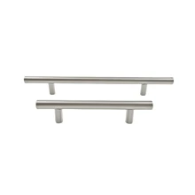 Modern Stainless Steel Furniture Handles T Bar Cabinet Pulls Hollow Kitchen Cupboard Door Pulls Black Gold Funiture Hardware
