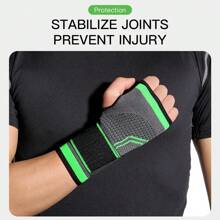 Vilico 1PC Wrist Support Gym Sports Wristband Wrist Palm Guard Protector Adjustable Wrist Brace Strap Compression Gloves For Carpal Tunnel ﻿ - Multicolor - View 6