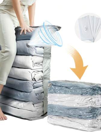 立式真空压缩袋收纳袋被子衣服密封器透明真空压缩袋储物袋大号被子衣服收纳袋家用衣服床上用品被子真空袋被子家庭收纳袋、旅行学校收纳袋教师收纳袋衣物收纳箱衣柜收纳容器大容量收纳箱收纳箱适用于卧室宿舍家居用于毯子床上用品棉被枕头玩具