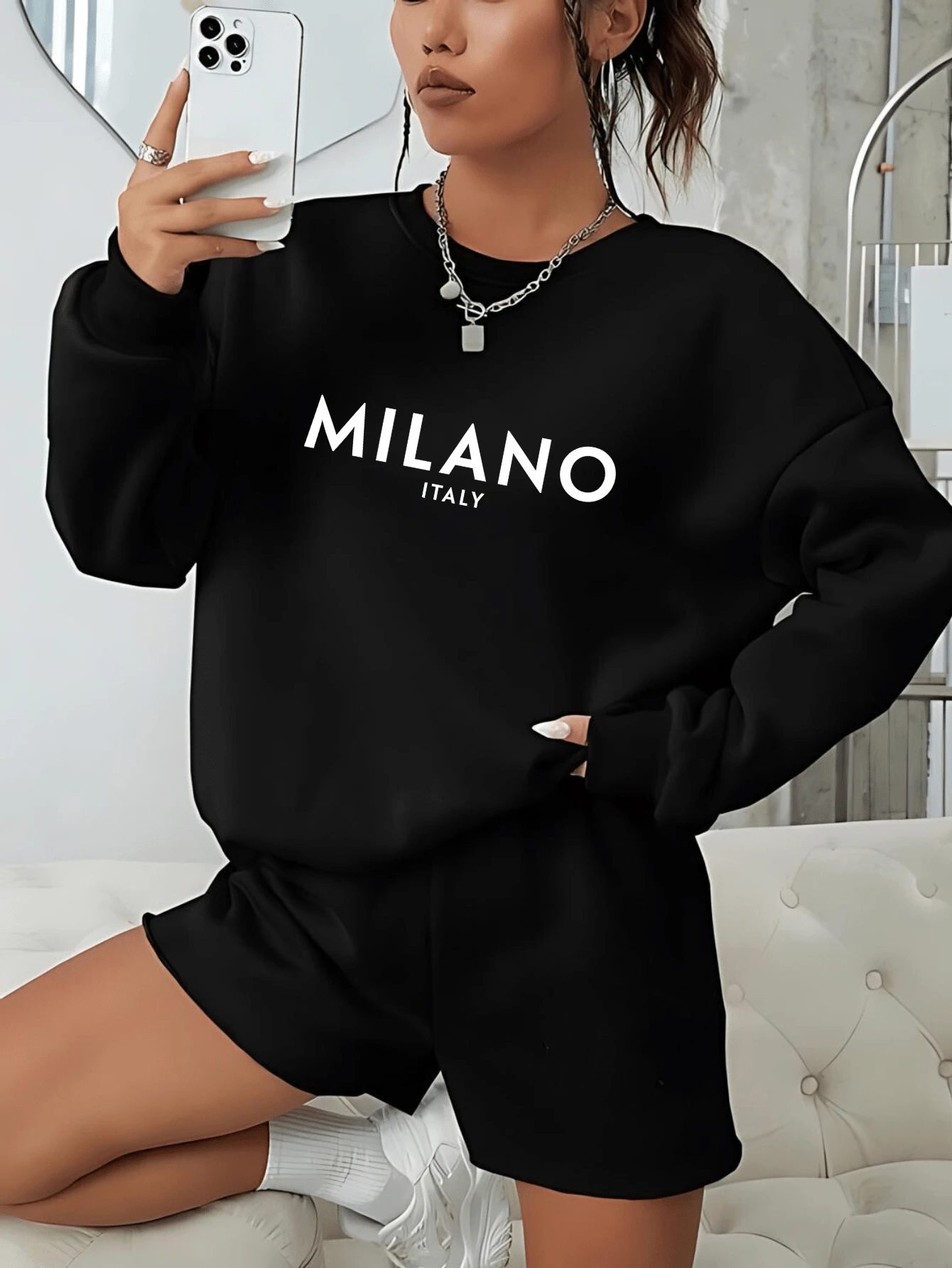Women Sweatshirts - màu đen - Xem 1