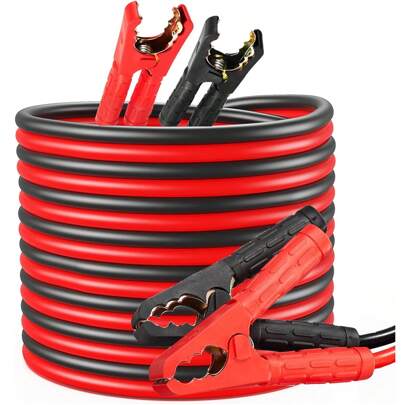 6M Extra Long Jump Leads For Car Heavy Duty Jump Start Cables,1500A Battery Booster Cables With Gloves, Storage Bag, For Petrol And Diesel Car, Truck
